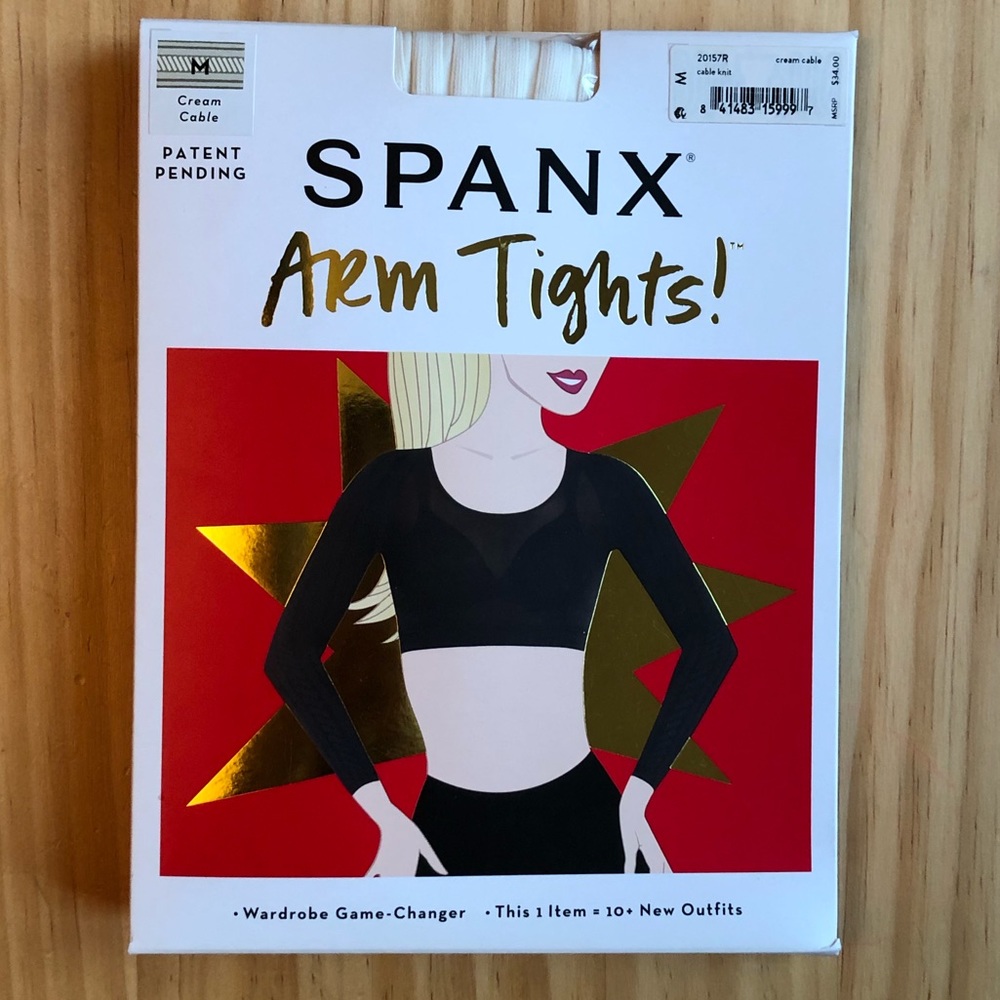Spanx Arm Tights in ribbed cream - BRAND NEW!